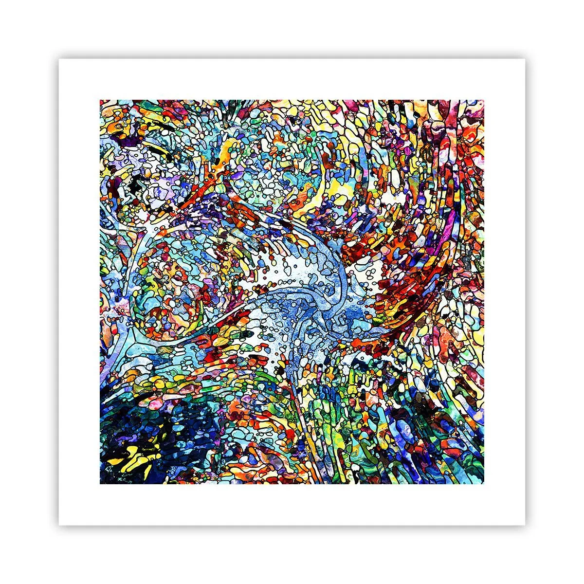 Poster - Vetrate a gocce - 40x40 cm