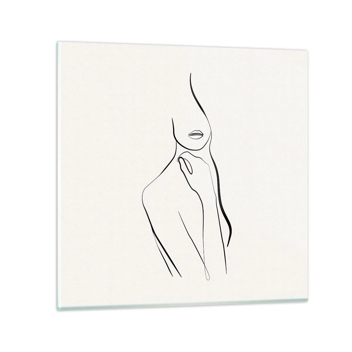 Quadro su vetro - Onda di malinconia - 30x30 cm