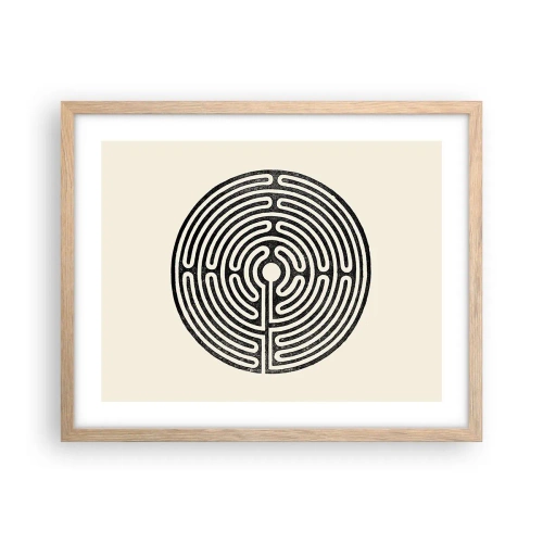 Poster in cornice rovere chiaro - Ordine misterioso - 50x40 cm