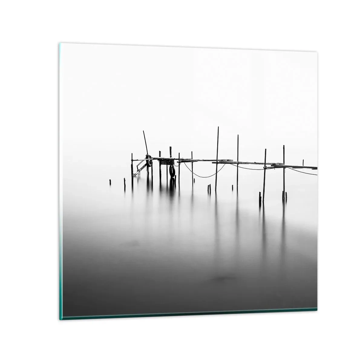 Quadro su vetro - E se la luce non c'è? - 30x30 cm