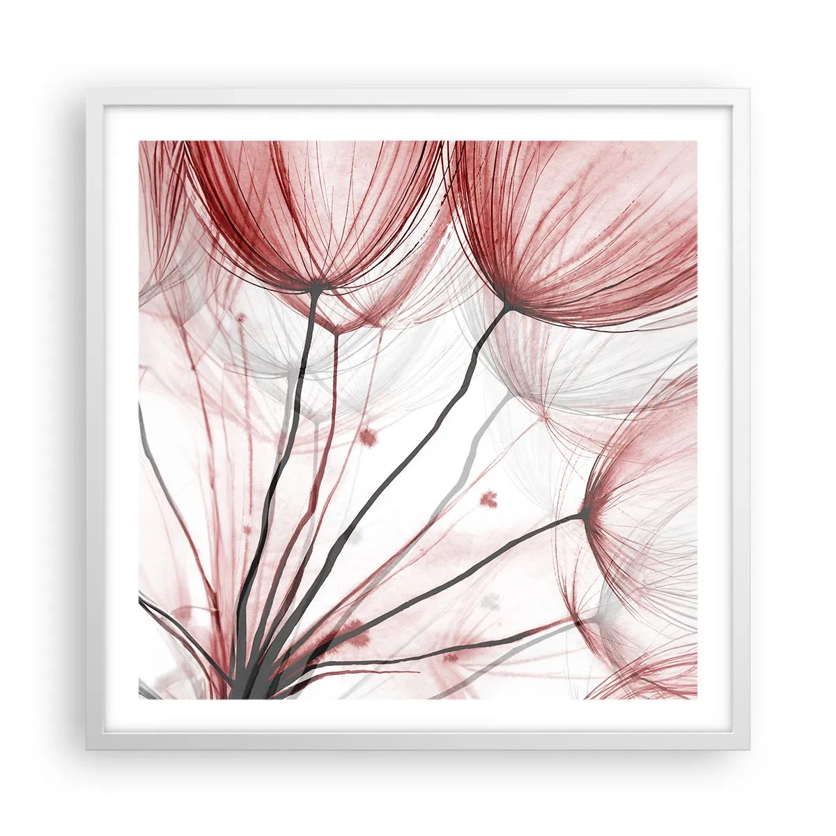 Poster in cornice bianca - Prima del decollo - 60x60 cm