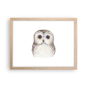 Poster in cornice rovere chiaro - Guardami negli occhi - 40x30 cm