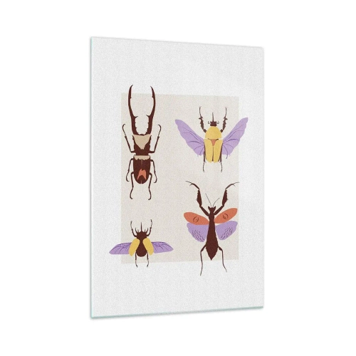 Quadro su vetro - Il mondo degli insetti - 70x100 cm