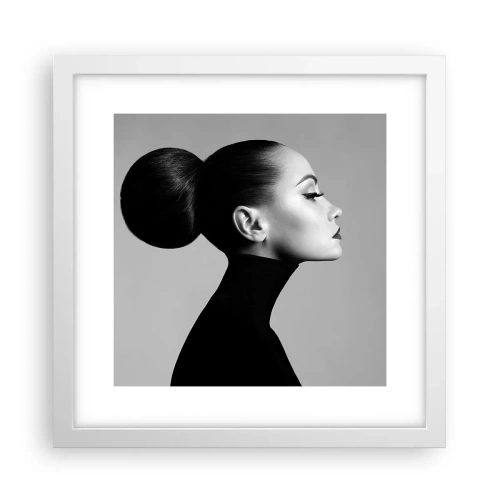 Poster in cornice bianca - La Nefertiti di oggi - 30x30 cm