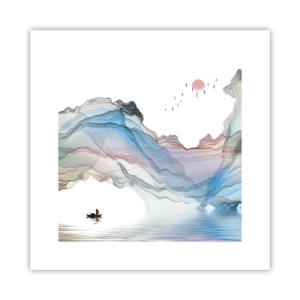 Poster - Verso i monti di cristallo - 30x30 cm