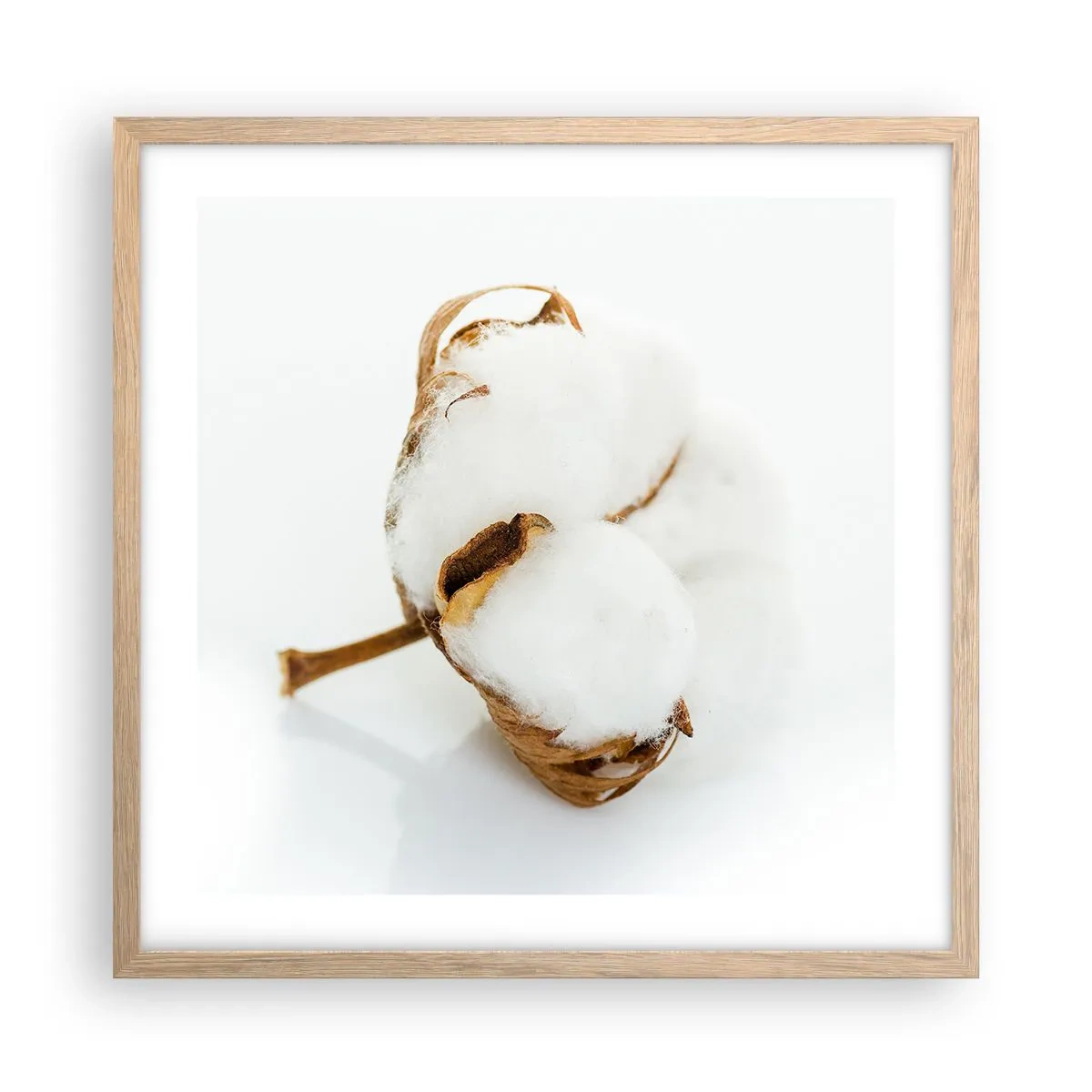 Poster in cornice rovere chiaro - Naturalmente morbido - 50x50 cm