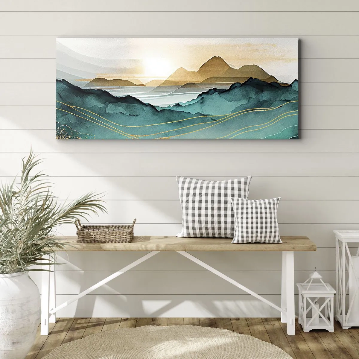 Quadro su tela - Stampe su Tela - Paesaggio ai confini dell'astrazione - 100x40 cm