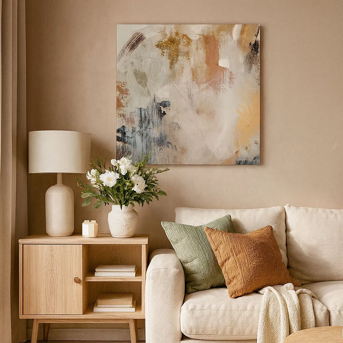 Quadro su tela - Stampe su Tela - Astrazione annebbiata - 30x30 cm