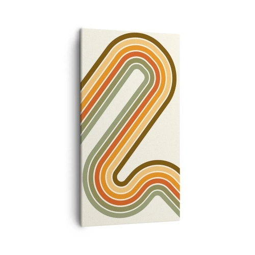 Quadro su tela - Stampe su Tela - Zig zag fino alla meta - 45x80 cm