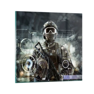 Quadro su vetro - Potenza al quadrato - 70x70 cm