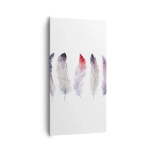 Quadro su tela - Stampe su Tela - Delicate come una nebbia multicolore - 65x120 cm