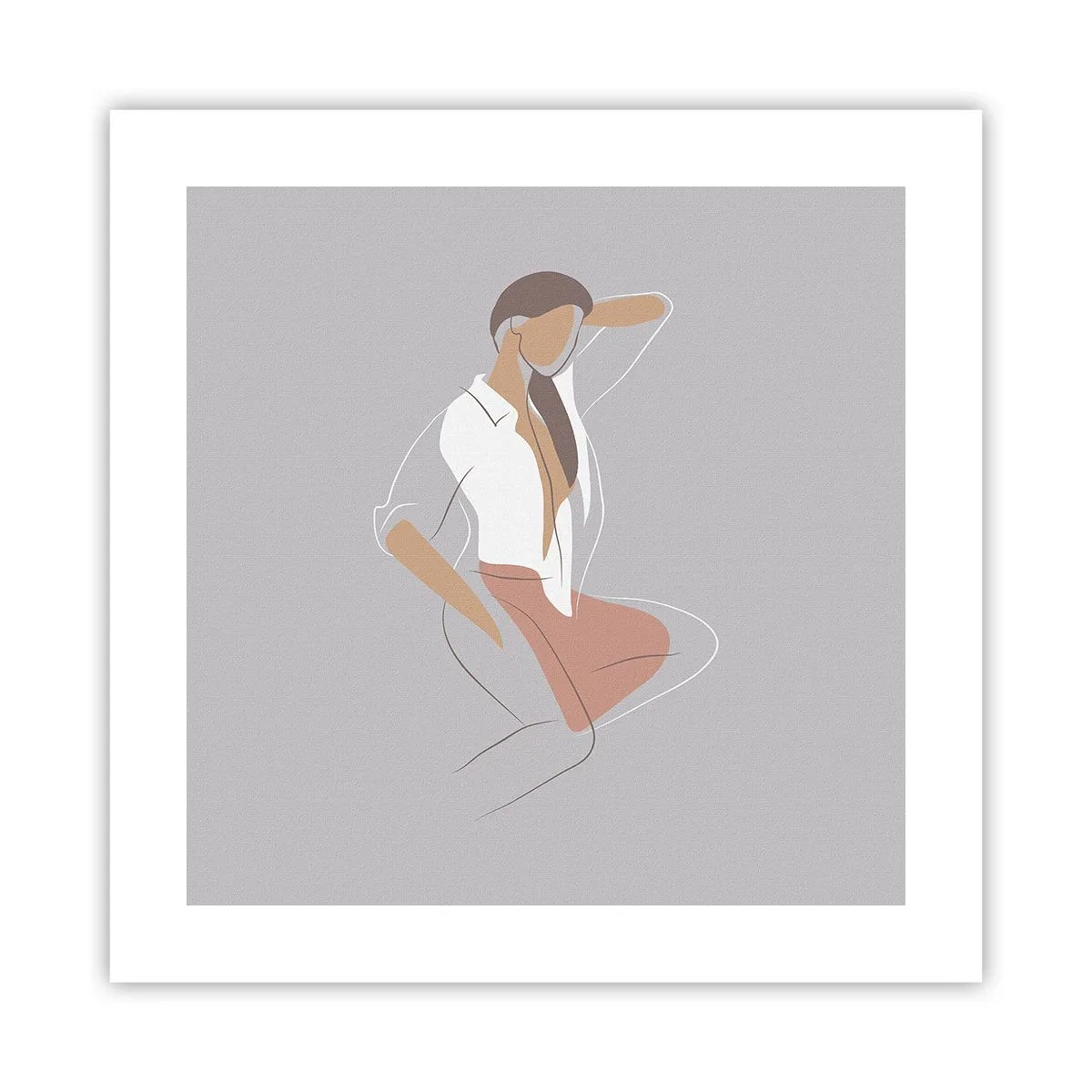 Poster - Profilo di bellezza - 40x40 cm