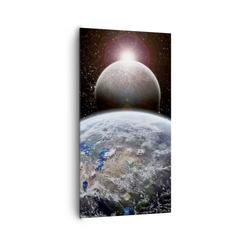 Quadro su tela - Stampe su Tela - Paesaggio cosmico: sorgere del sole - 65x120 cm