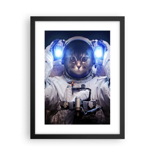 Poster in cornice nera - Houston, avete un problema - 30x40 cm