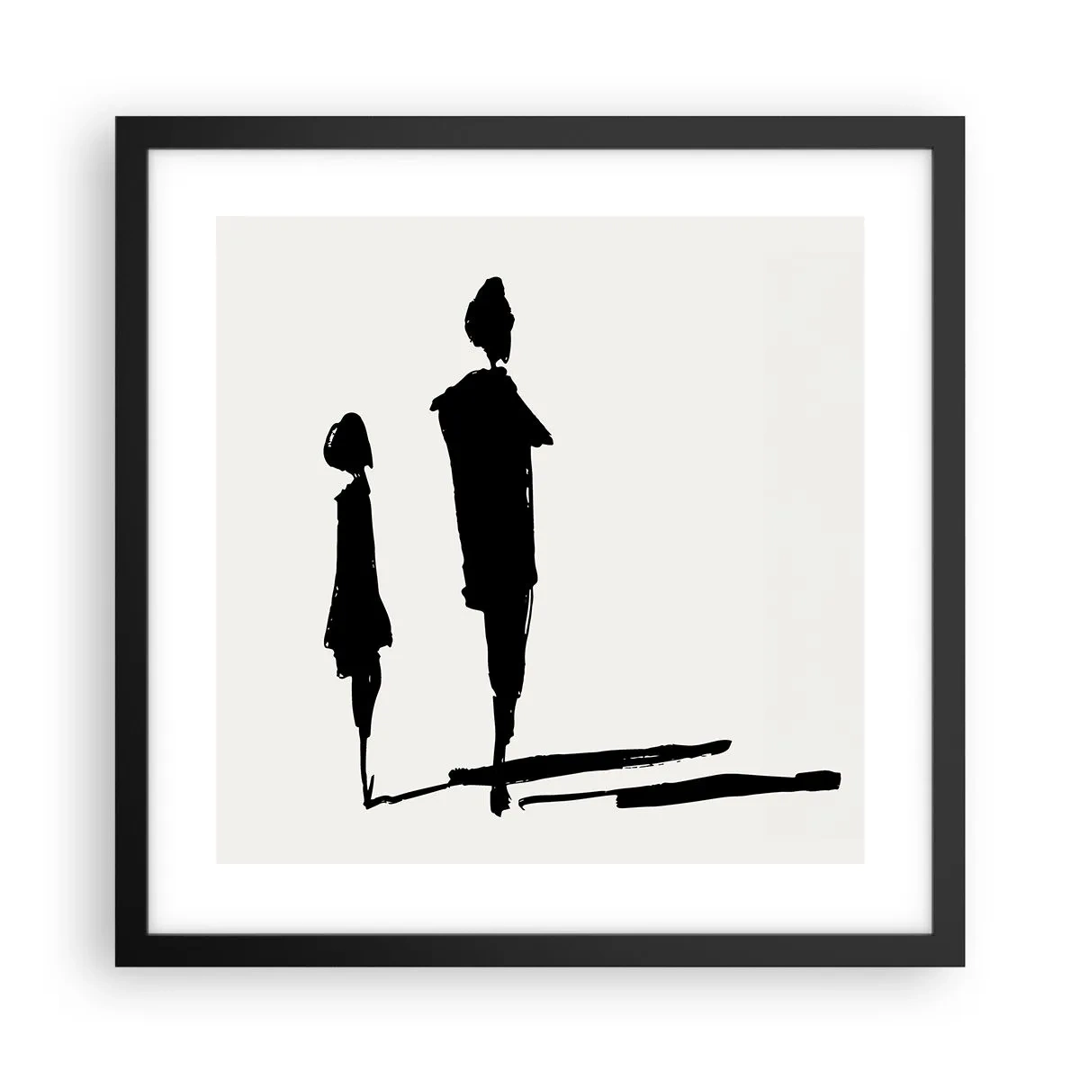 Poster in cornice nera - Sicuramente insieme? - 40x40 cm