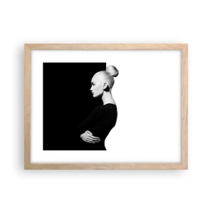 Poster in cornice rovere chiaro - Semplicemente donna - 40x30 cm