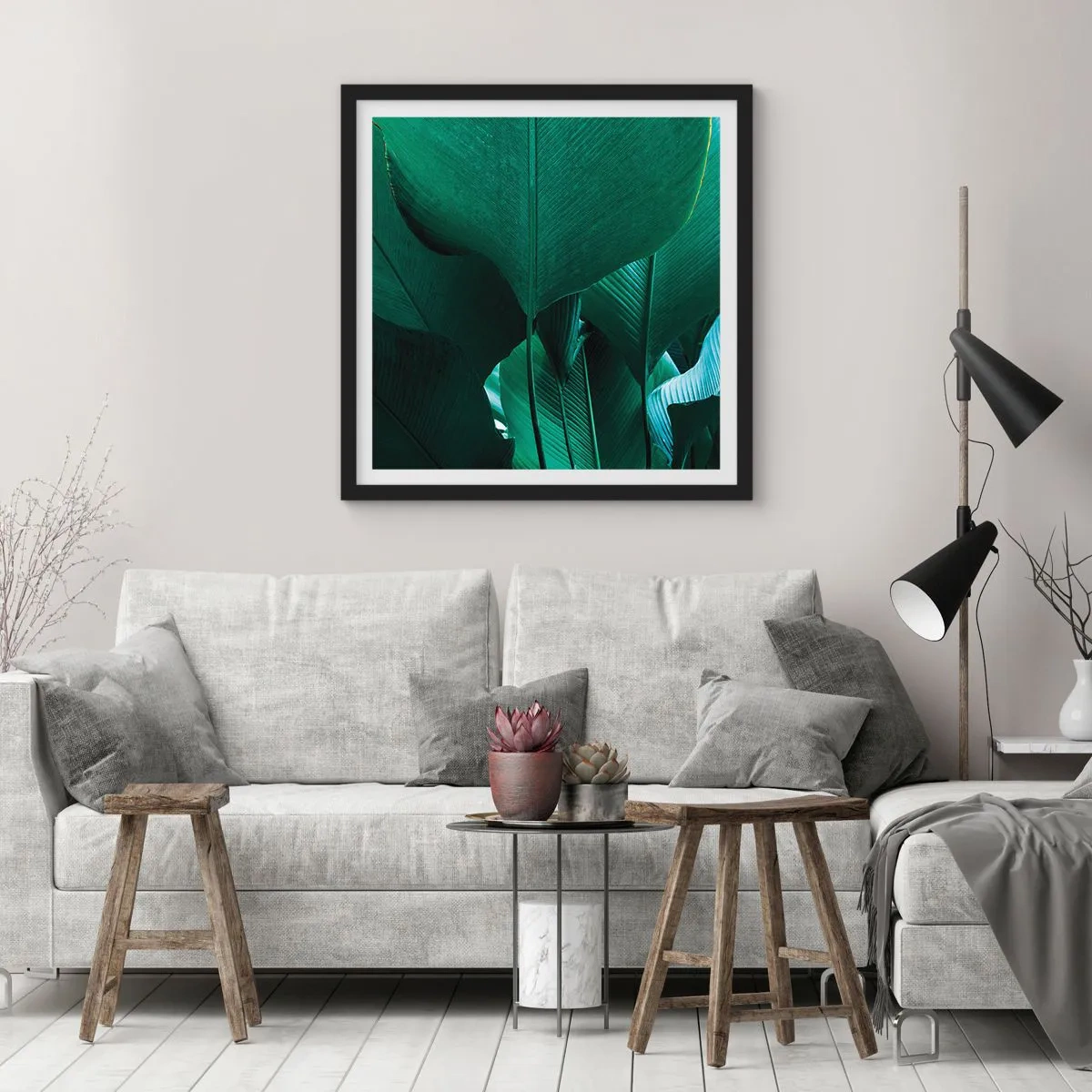 Poster in cornice nera - Verso la luce - 30x30 cm