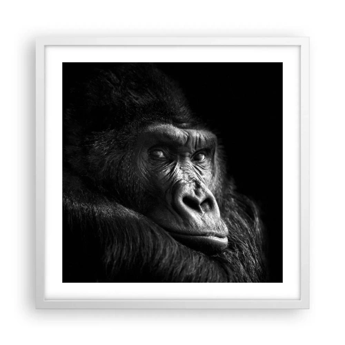 Poster in cornice bianca - E cosa guardi? - 50x50 cm