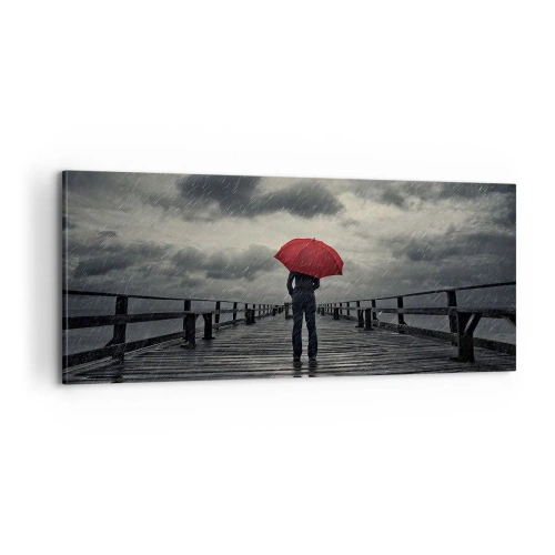 Quadro su tela - Stampe su Tela - Non importa che piove - 100x40 cm