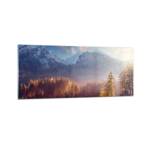 Quadro su vetro - Sui monti e nelle valli - 100x40 cm