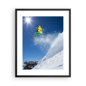 Poster in cornice nera - Ballando con i monti - 40x50 cm