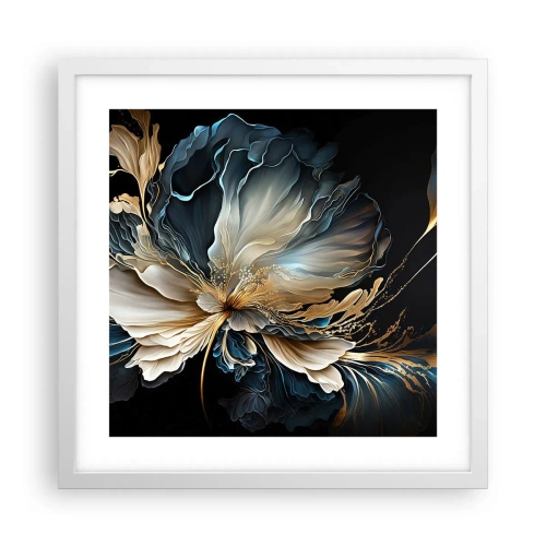 Poster in cornice bianca - Fantastico fiore di felce - 40x40 cm