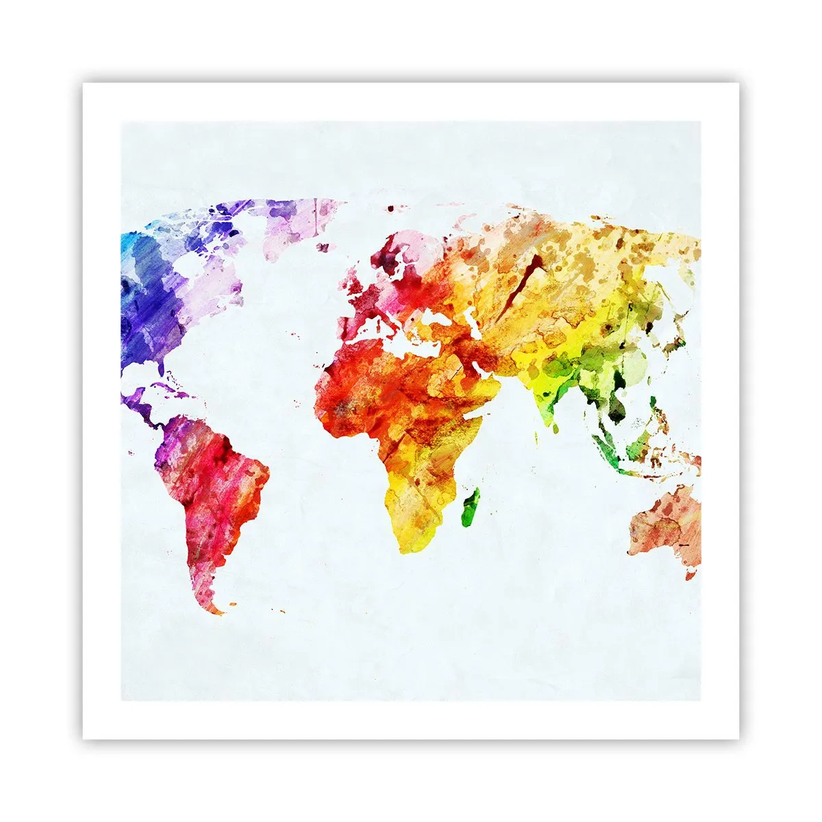 Poster - Tutti i colori del mondo - 60x60 cm
