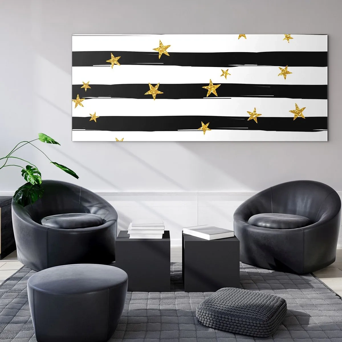 Quadro su vetro - Siamo tutti nati sotto una buona stella - 90x30 cm