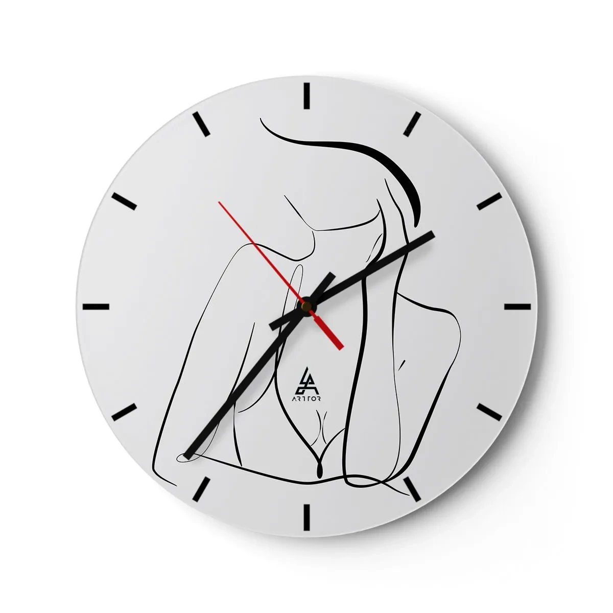 Orologio da parete - Orologio in Vetro - Sull'onda dei sogni - 40x40 cm