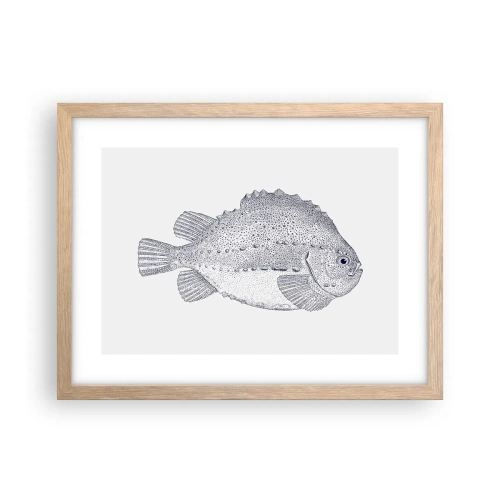 Poster in cornice rovere chiaro - Nell'album del naturalista - 40x30 cm