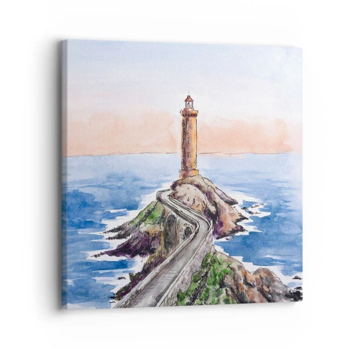 Quadro su tela - Stampe su Tela - Rivolto verso il mare - 30x30 cm