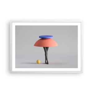 Poster in cornice bianca - Composizione surrealista - 70x50 cm