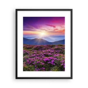 Poster in cornice nera - Il profumo dei fiori freschi del campo - 40x50 cm