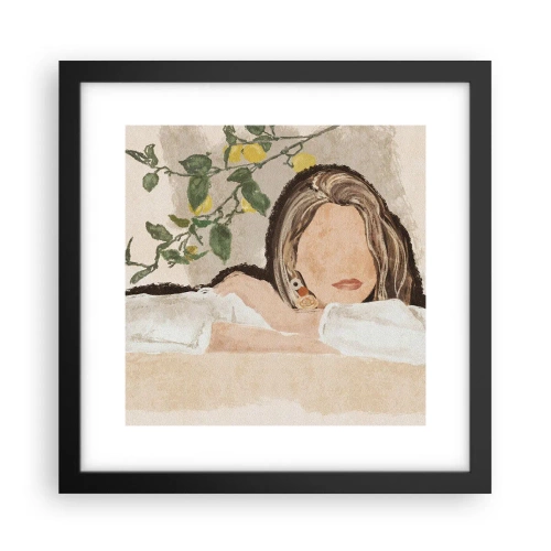 Poster in cornice nera - Bellezza del sud - 30x30 cm