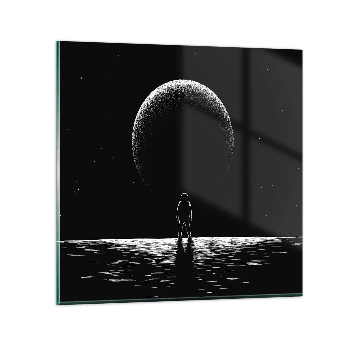 Quadro su vetro - Faccia a faccia - 70x70 cm