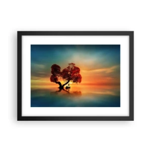 Poster in cornice nera - Gli esiliati e il silenzio fuori dal mondo - 40x30 cm