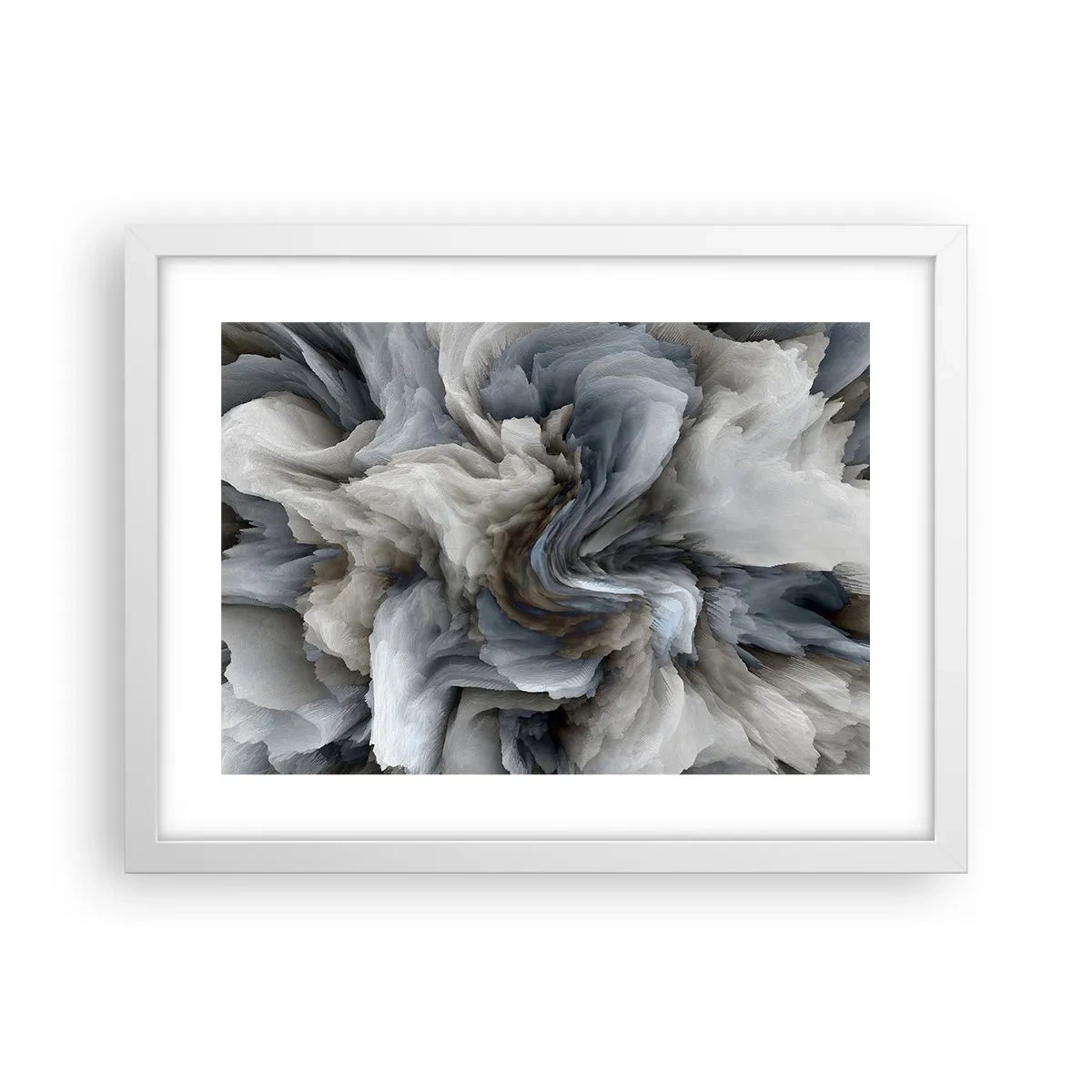 Poster in cornice bianca - Pietra in fiore - 40x30 cm