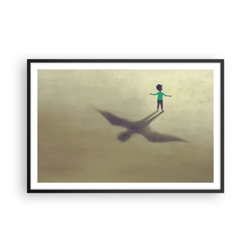 Poster in cornice nera - Eroe del futuro - 91x61 cm