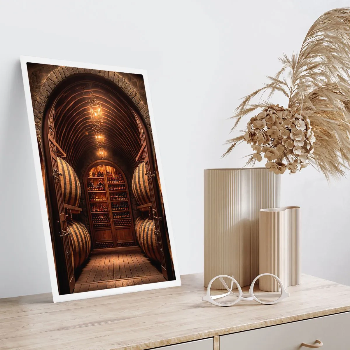 Poster - L'atmosfera della cantina - 40x50 cm