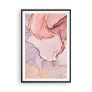 Poster in cornice nera - La carezza dei colori - 61x91 cm