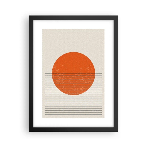 Poster in cornice nera - Sempre il sole - 30x40 cm