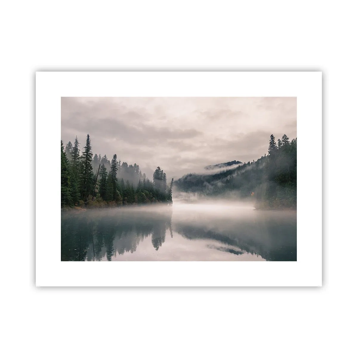Poster - Riflettendo nella nebbia - 40x30 cm