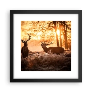 Poster in cornice nera - Il sogno del cacciatore - 30x30 cm