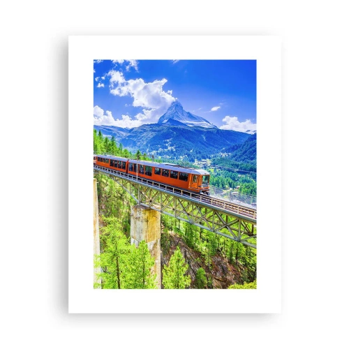 Poster - Ferrovia alpina - 30x40 cm