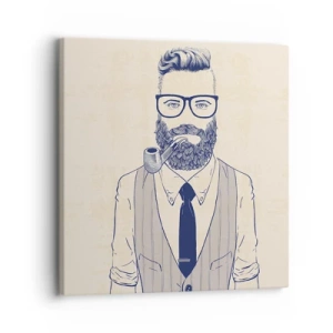 Quadro su tela - Stampe su Tela - Allegro, maschile e alla moda - 30x30 cm