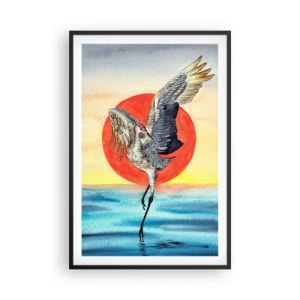 Poster in cornice nera - È ora di tornare - 61x91 cm