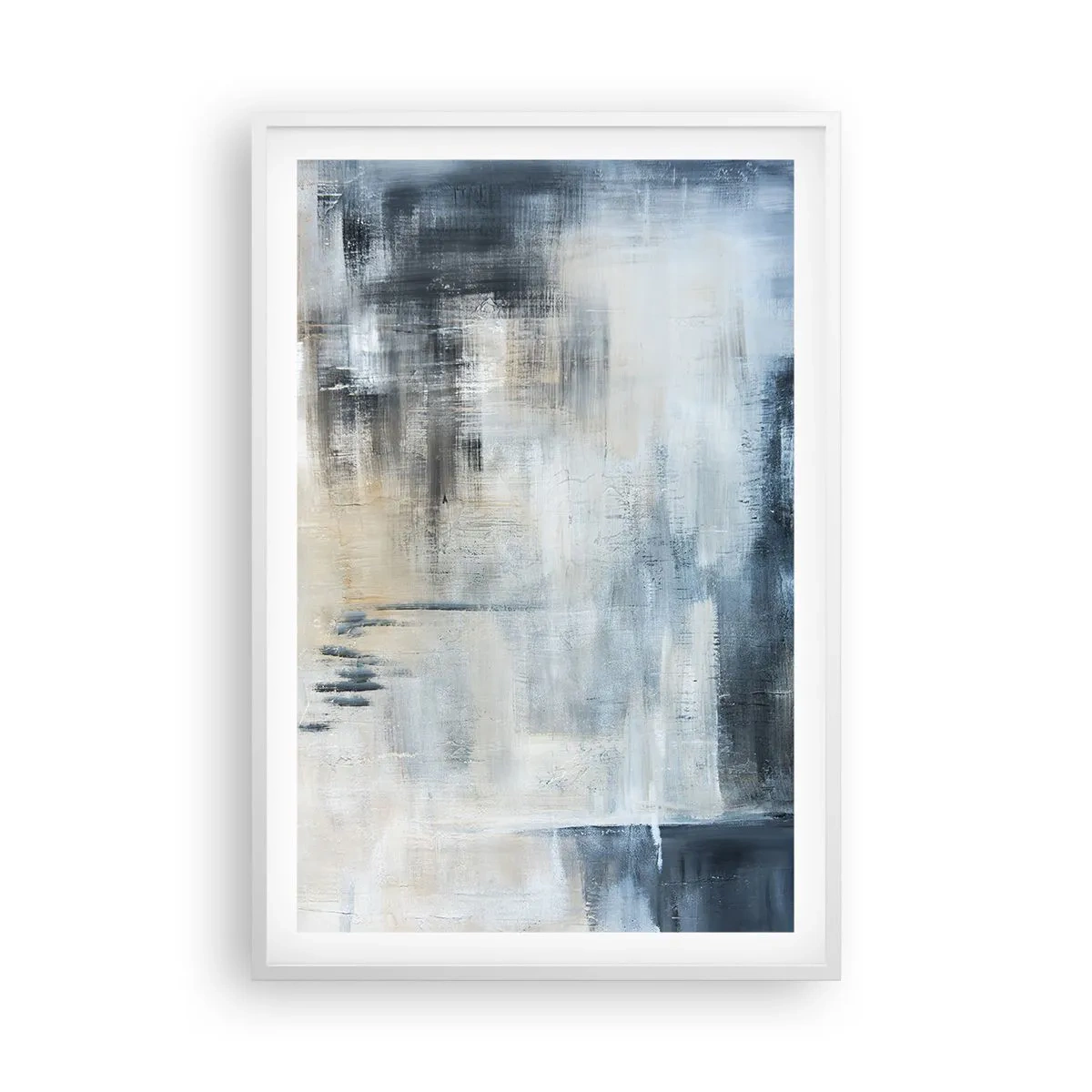Poster in cornice bianca - Coperti dal blu - 61x91 cm