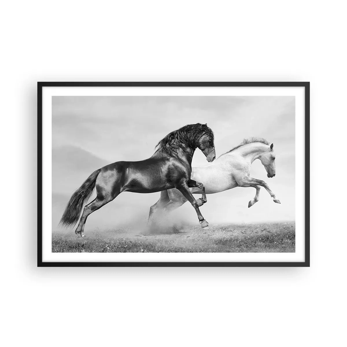 Poster in cornice nera - Angeli e demoni - 91x61 cm