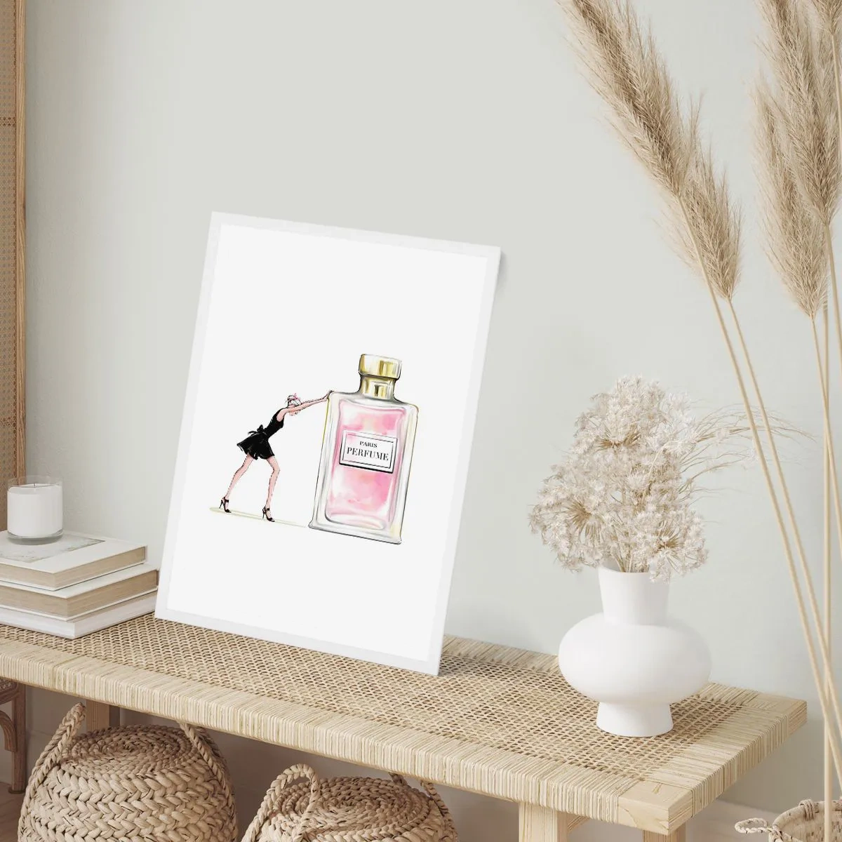 Poster in cornice bianca - L'essenza della femminilità - 61x91 cm