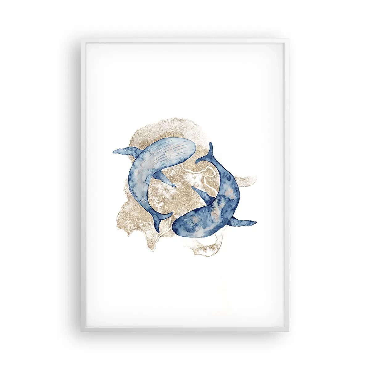 Poster in cornice bianca - Amicizia o amore? - 70x100 cm